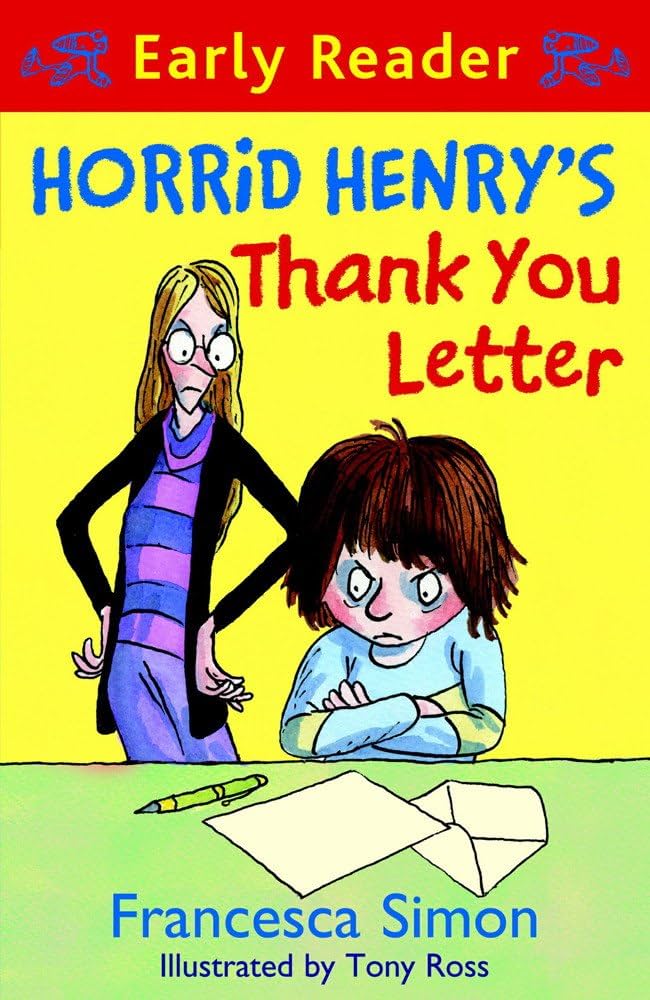 Cover page of Horrid Henry’s Thank You Letter