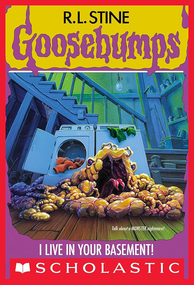 Cover page of Goosebumps I Live in Your Basement