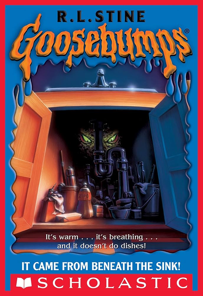 Cover page of Goosebumps It Came from Beneath the Sink