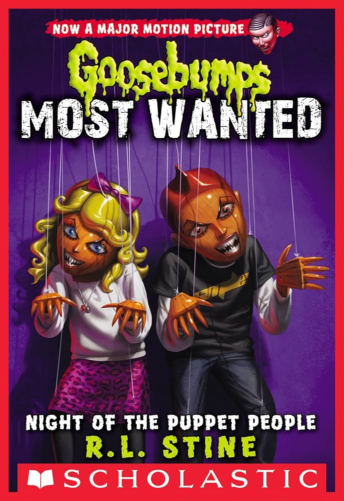 Cover page of Goosebumps Night of the Puppet People
