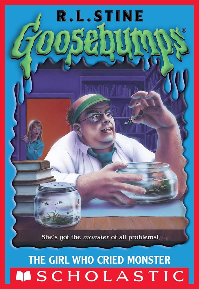 Cover page of Goosebumps The Girl Who Cried Monster