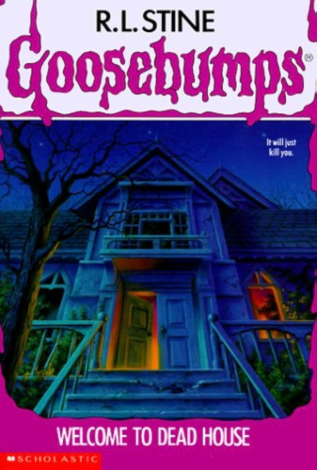 Cover page of Goosebumps Welcome to Dead House