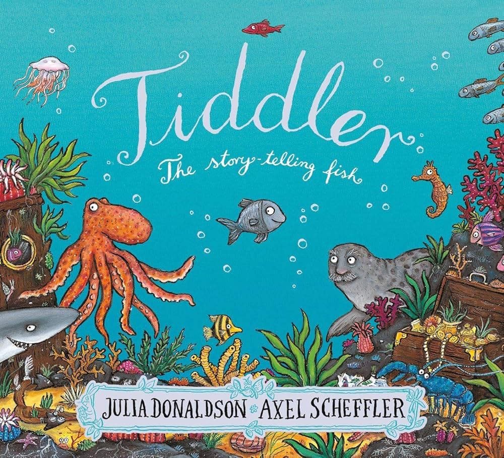 Cover page of Julia Donaldson - Tiddler - The Story telling fish