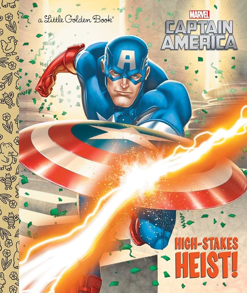 Cover page of Marvel Captain America: High Stakes Heist!