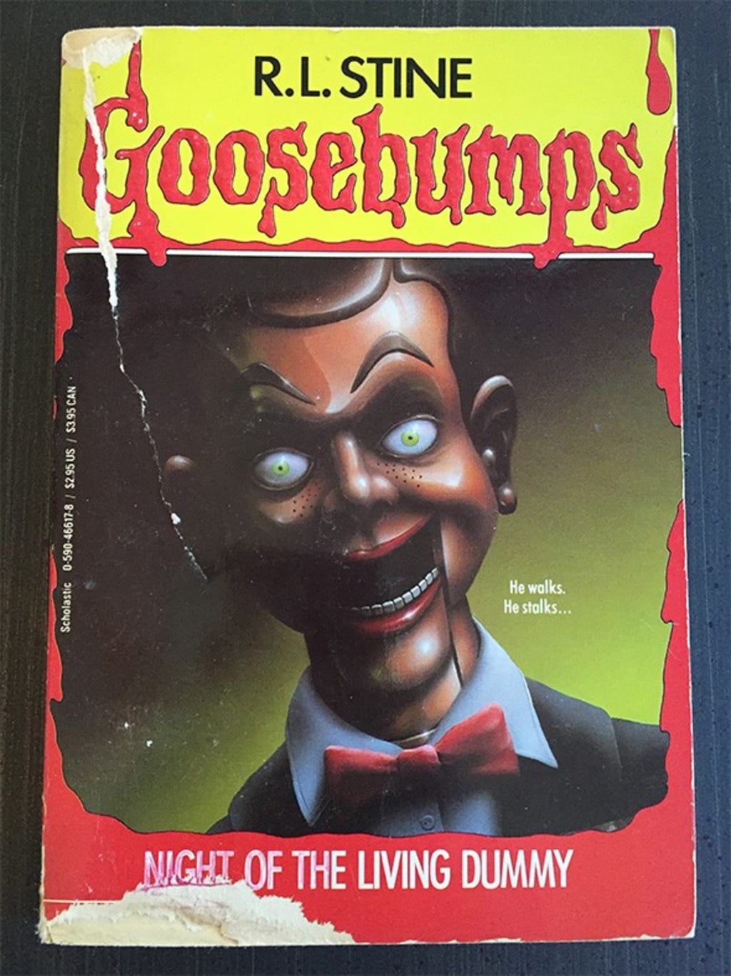 Cover page of Goosebumps: Night of the Living Dummy