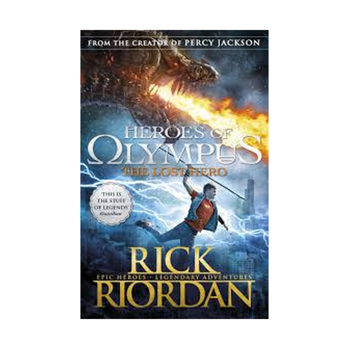 Cover page of Heroes of olympus the lost hero