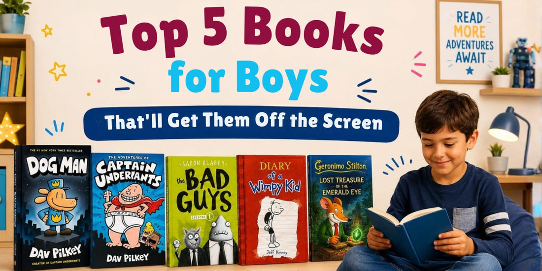 Top 5 Books for Boys That'll Get Them Off the Screen