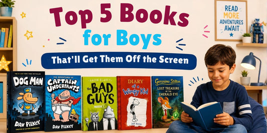 Top 5 Books for Boys That'll Get Them Off the Screen