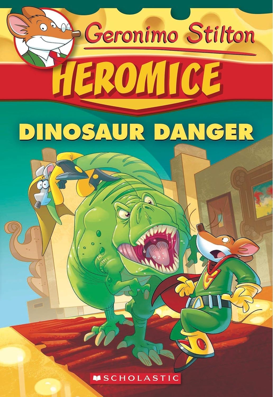 Cover page of Geronimo Stilton - Dinosaur Danger