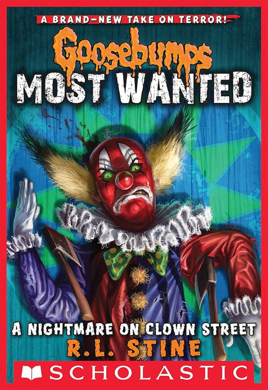 Cover page of Goosebumps A Nightmare on Clown Street