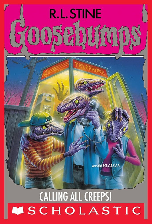 Cover page of Goosebumps Calling All Creeps
