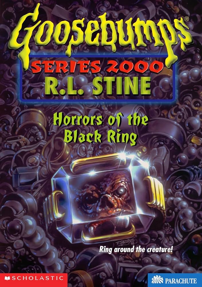 Cover page of Goosebumps Horrors of the Black Ring