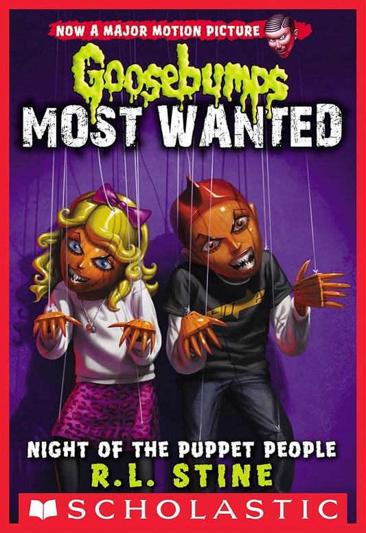 Cover page of Goosebumps Night of the Puppet People