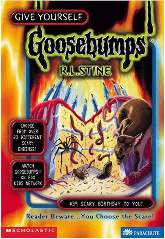 Cover page of Goosebumps Scary Birthday to You!