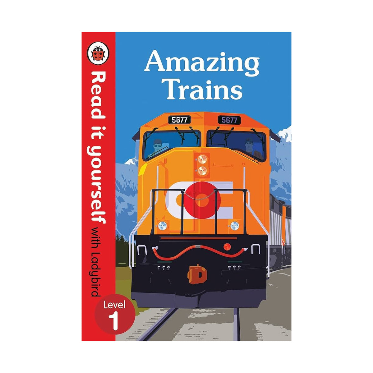 Cover page of Amazing Trains , Read it yourself level 1