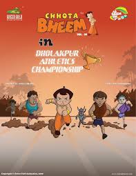 Cover page of Chhota Bheem in the Dholakpur Athletics Championship
