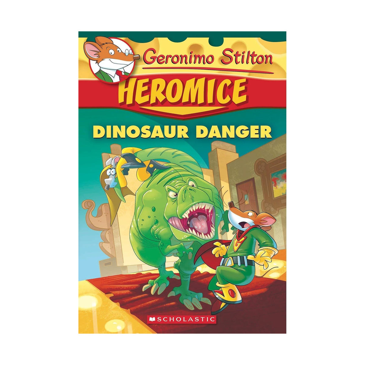 Cover page of Geronimo Stilton - Dinosaur Danger