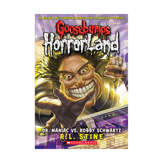 Cover page of Goosebumps Dr. Maniac vs Robby Schwartz