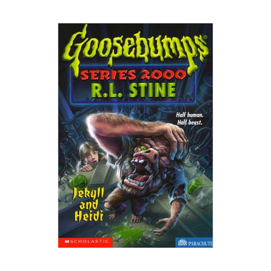 Cover page of Goosebumps Jekyll and Heidi