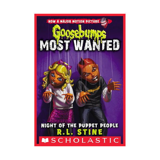 Cover page of Goosebumps Night of the Puppet People