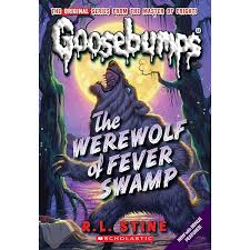 Cover page of Goosebumps the werewolf of fever swamp