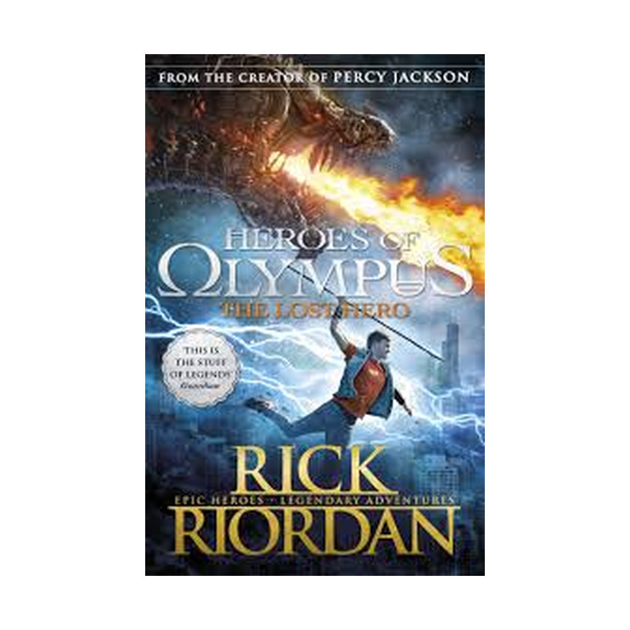 Cover page of Heroes of olympus the lost hero