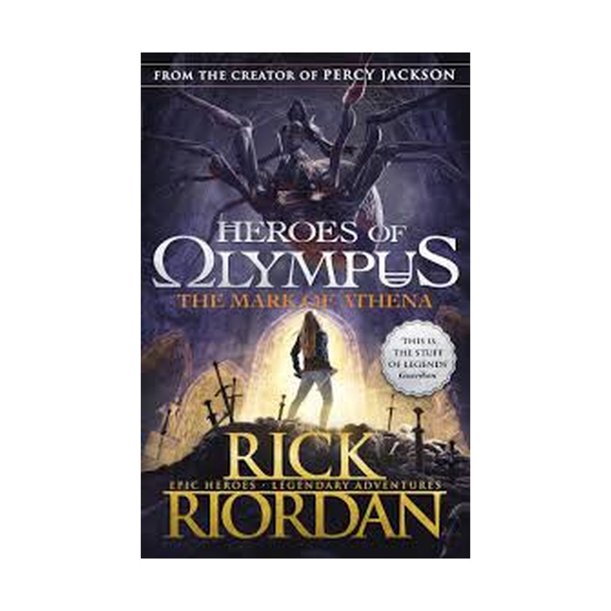 Cover page of Heroes of olympus the Mark of athena