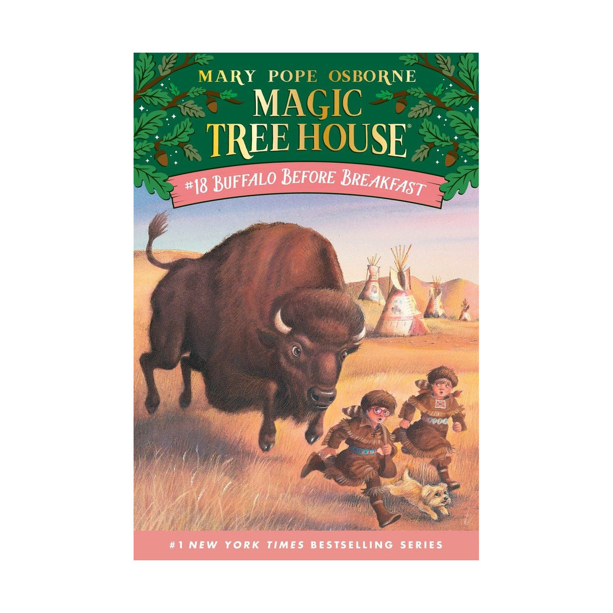 Cover page of Magic Tree House #18 - Buffalo Before Breakfast