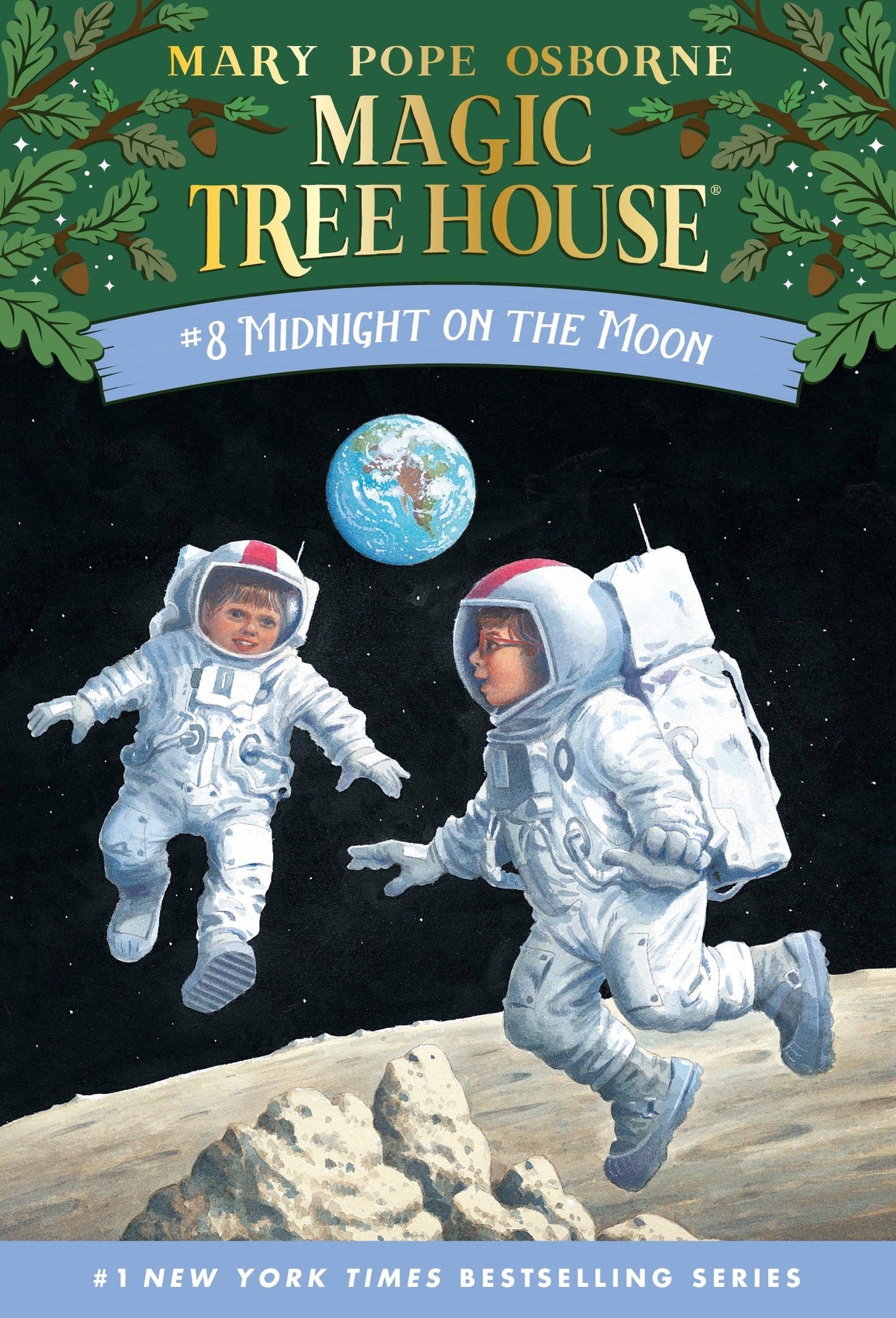 Cover page of Magic Tree House # 8 - Midnight on the Moon