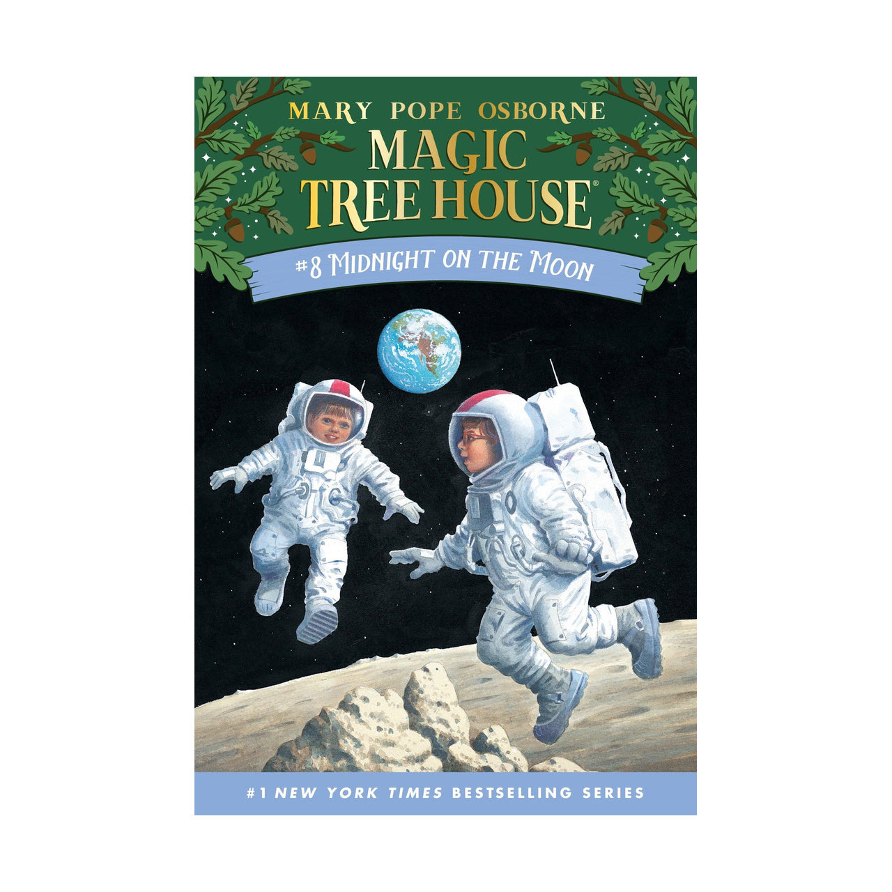 Cover page of Magic Tree House # 8 - Midnight on the Moon