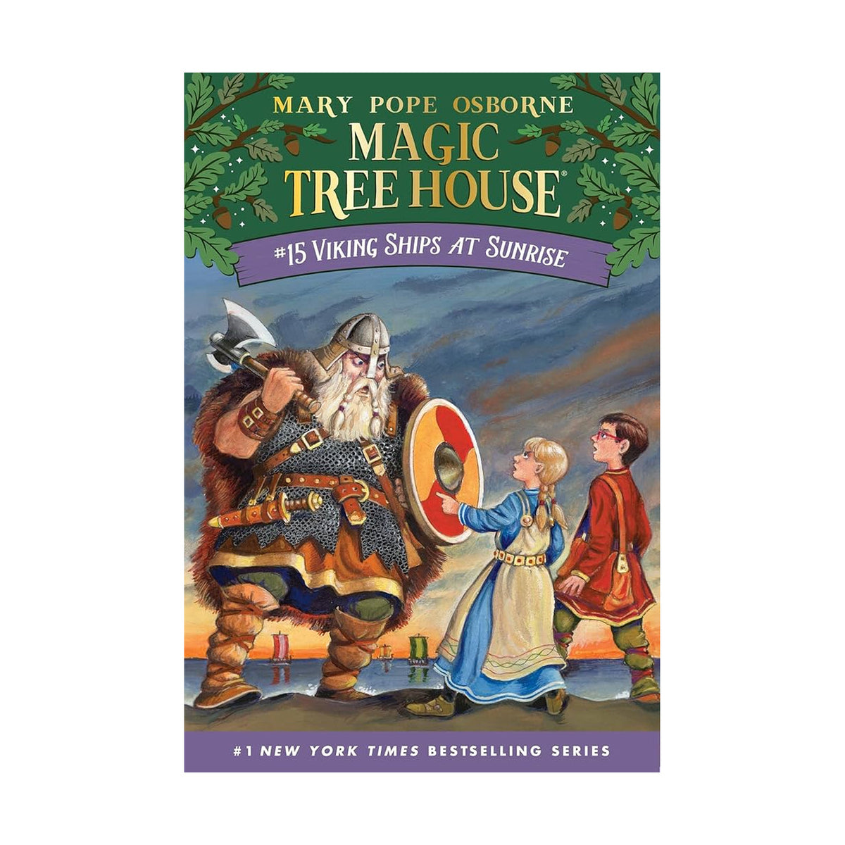 Cover page of Magic Tree House# 15  - Viking Ships at Sunrise