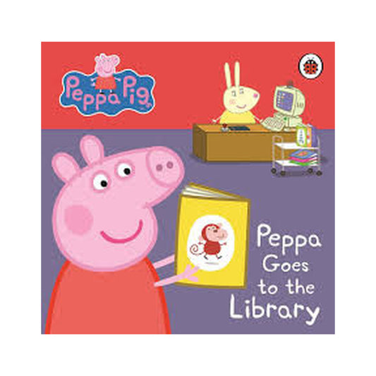 Cover page of Peppa goes to the library