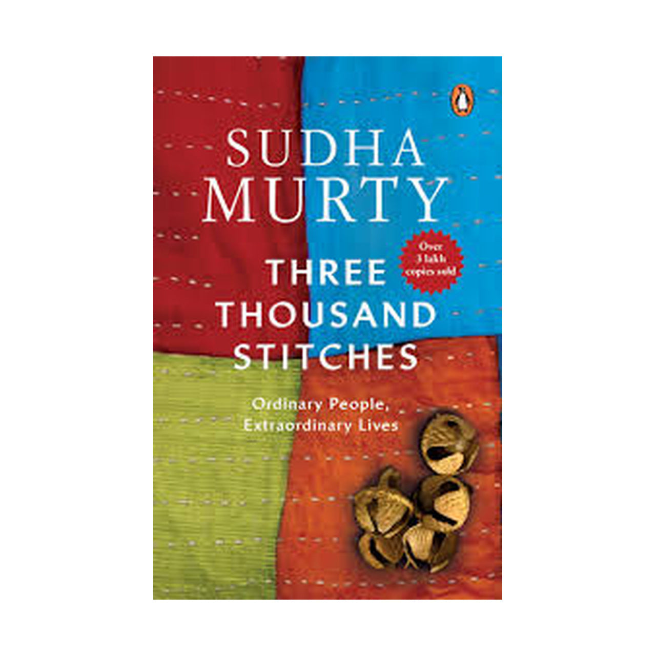 Cover page of Sudha murty - Three Thousand Stitches