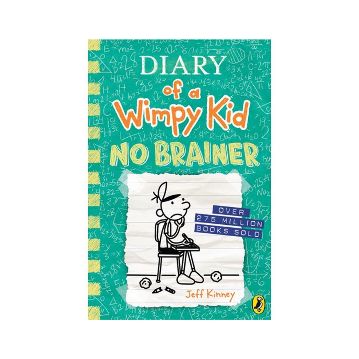 Cover page of The Diary of a Wimpy Kid - No Brainer